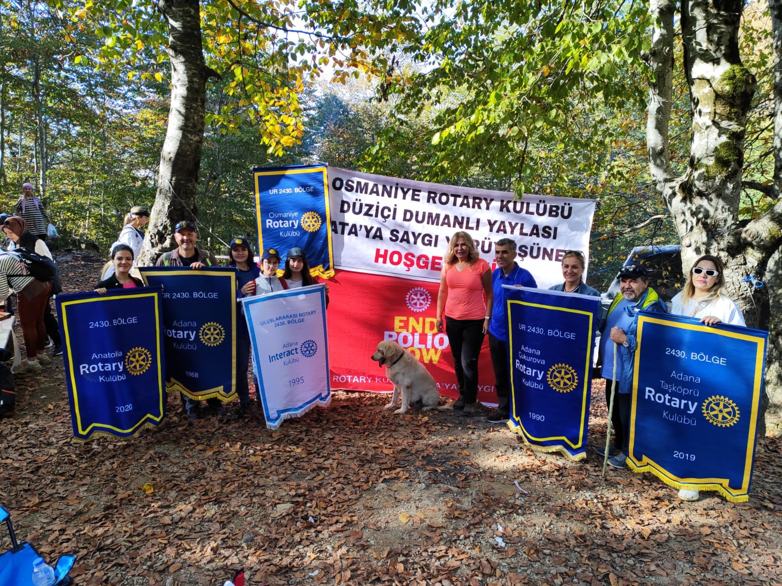 Adana Rotary Kulübü ve Adana Interact Kulübü Interact Haftasında Düziçi Dumanlı Yaylasında Osmaniye Rotary Kulübü Tarafından Düzenlenen Ata’ya Saygı Yürüyüşüne Katıldı