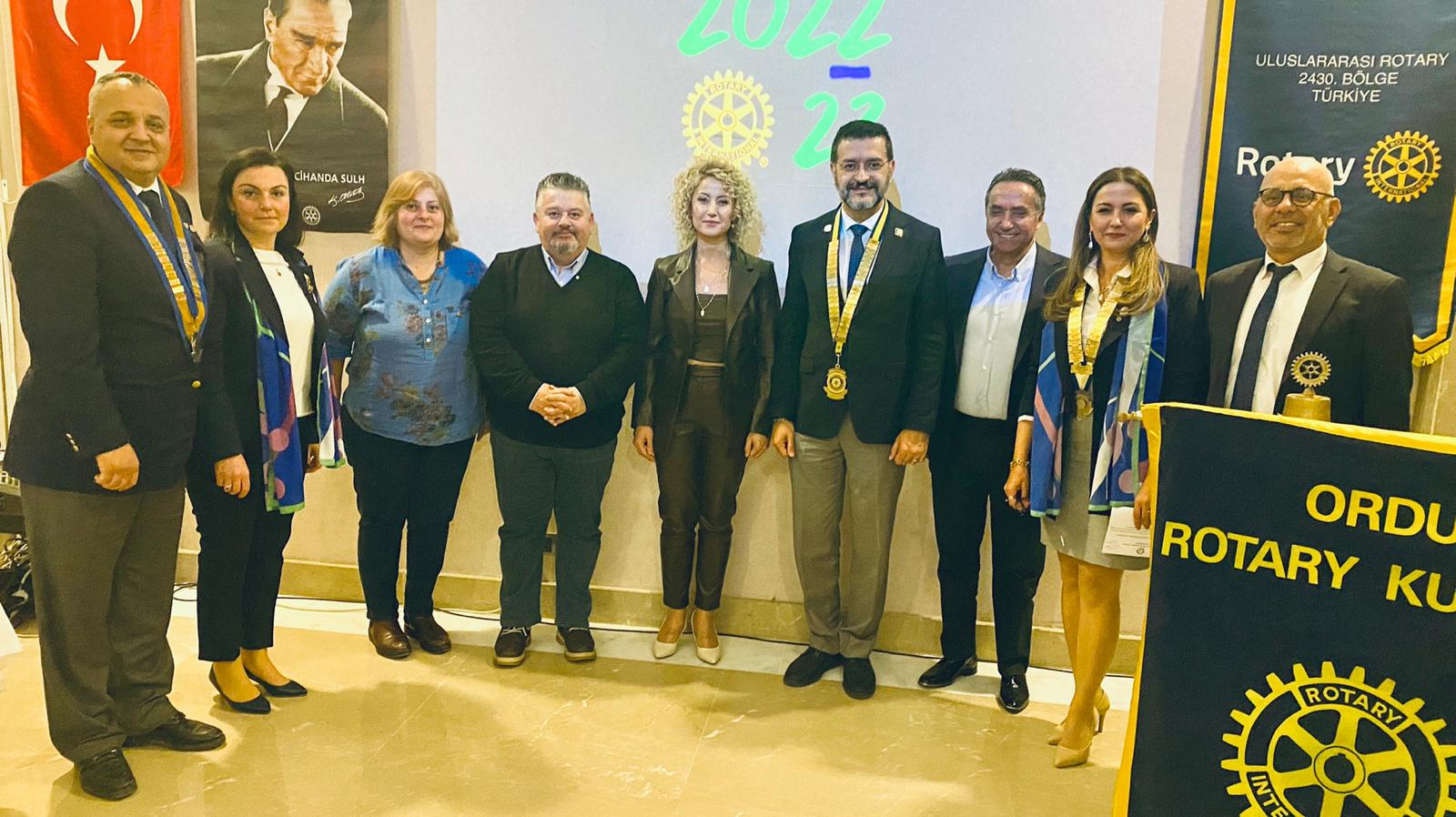 ORDU ROTARY KULÜBÜ İKİ ÜYE KAYDETTİ.