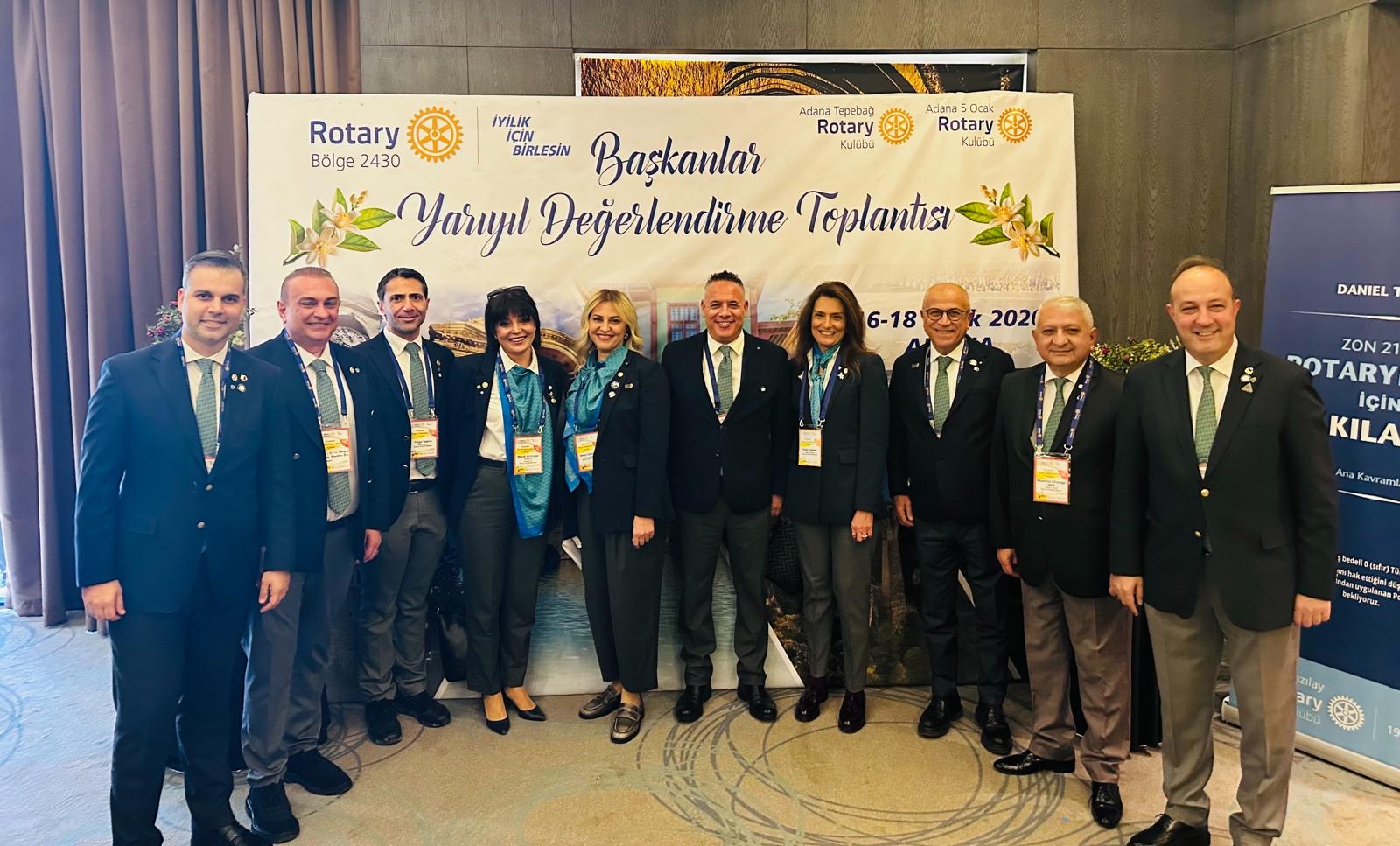 Adana Güney Rotary Kulübü Başkanlar Yarıyıl Değerlendirme Toplantısı