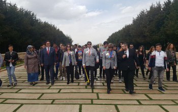Makedonyadan ve Sakaryadan gelen öğrencilerin ağırlanması