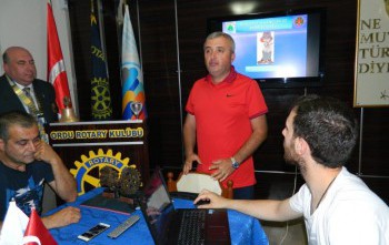 Ordu Rotary Kulübünün Toplantı konuğu Sn. Bahri Gümüşkaya