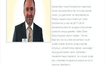 ADANA SEYHAN ROTARYKULÜP BÜLTENİ PROJESİ