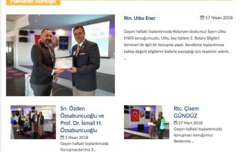 ADANA SEYHAN ROTARY KULÜP WEB SİTESİ PROJESİ