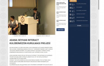 ADANA SEYHAN INTERACT KULÜBÜMÜZÜN KURULMASI PROJESİ