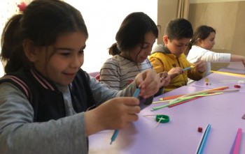 QUILLING-kağıt kıvırma sanatı atölye çalışması- Çocuklarda  (Karataş İlköğretim Okulu)