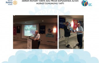 Mersin Rotary Tarihi adlı proje kapsamında Rtn. Altan Muradi, dönem anılarını anlattı ve arşivi kulübümüze teslim etti.