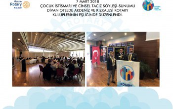 7 Martta Çocuk İstismarı ve Cinsel Tacil konulu panel düzenledik.