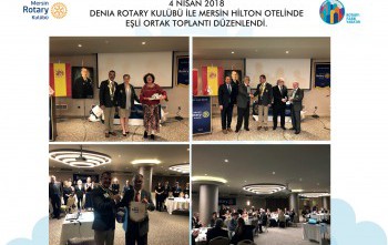 İspanya Denia Rotary kulübüyle ortak toplantı gerçekleştirdik.