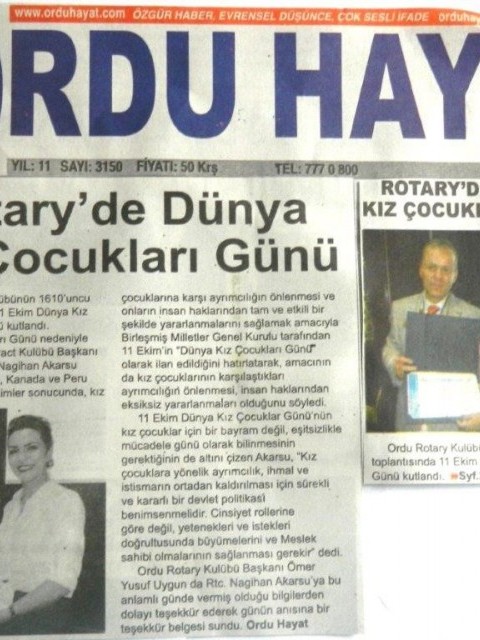 Ordu rotary Basında