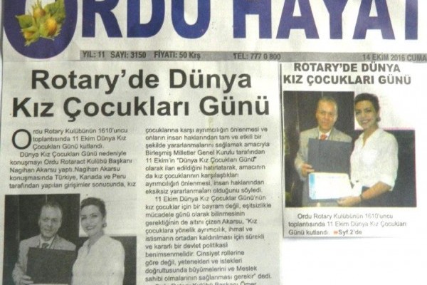 Ordu rotary Basında