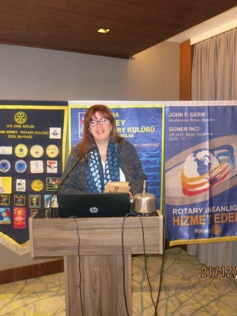 Adana Güney Rotary Kulübü "Sağlık Kriz Yönetimleri ve Telkin"