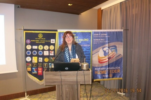 Adana Güney Rotary Kulübü "Sağlık Kriz Yönetimleri ve Telkin"