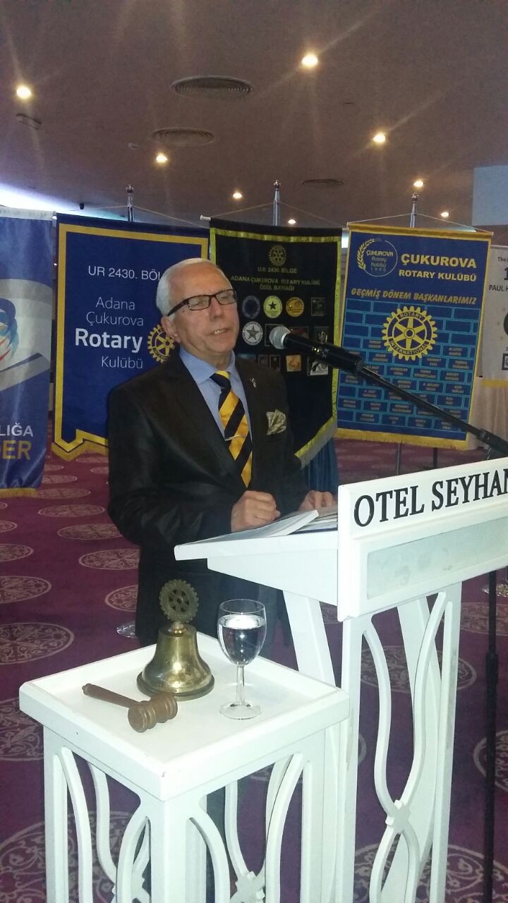 Cukurova Rotary 25.Hafta konusmaci konugumuz Sayin  Ahmet Erdogdu