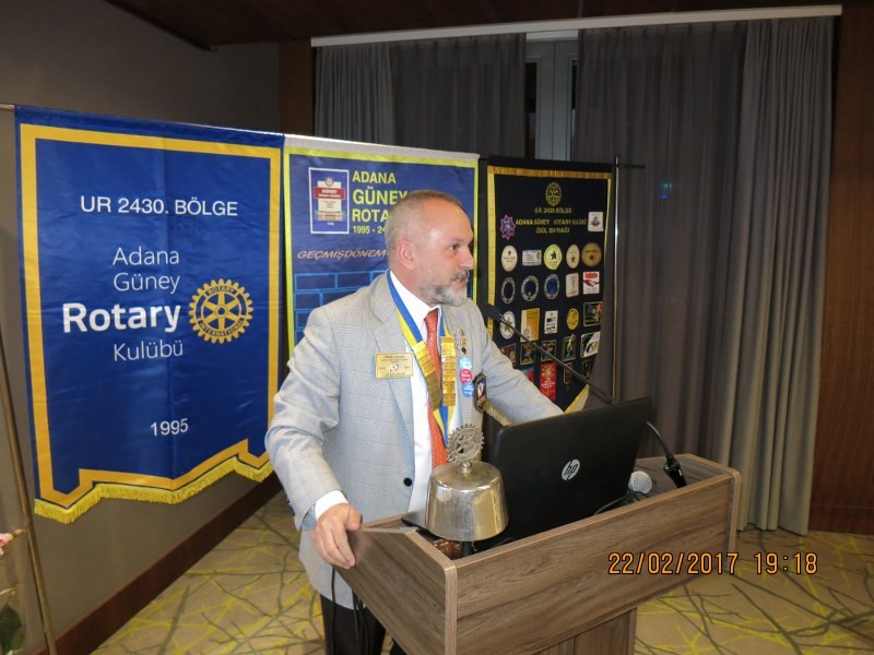 Adana Güney Rotary kulübü döneminin 30. toplantısını gercekleştirdi