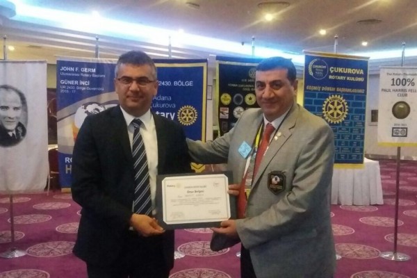 Çukurova Rotary Konuşmacı Konuğumuz İbrahim Eserce.