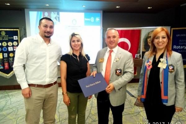 Adana Güney Rotary Kulübü PHD ödül töreni