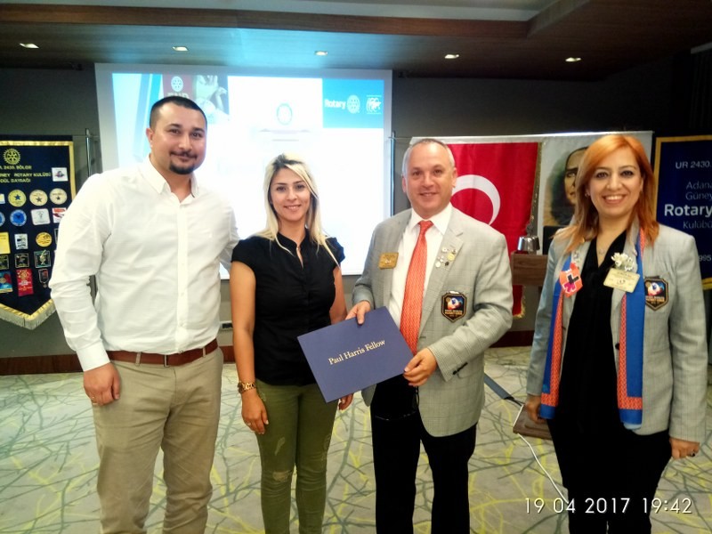 Adana Güney Rotary Kulübü PHD ödül töreni