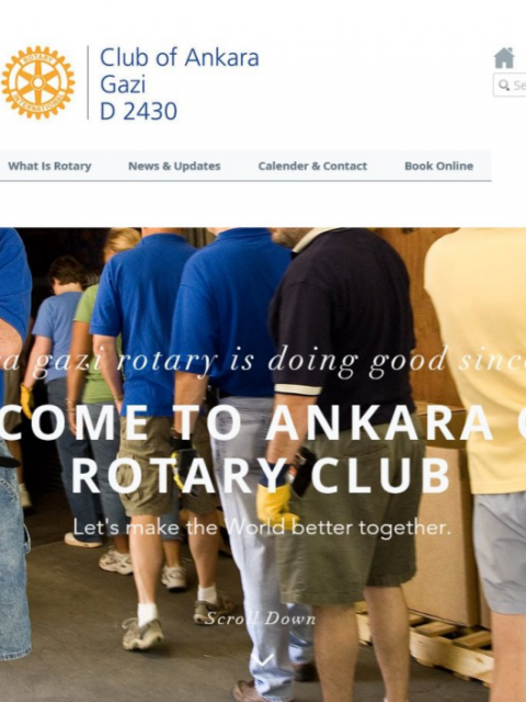 Gazi Rotary Kulübü İngilizce İnternet Sitesi