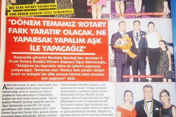 Adana 5 Ocak RK Devir Teslim Töreni Basın Haberleri