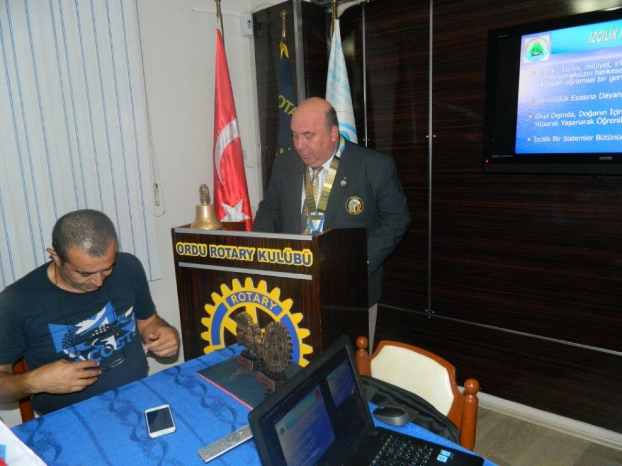 Ordu Rotary Kulübünün Toplantı konuğu Sn. Bahri Gümüşkaya