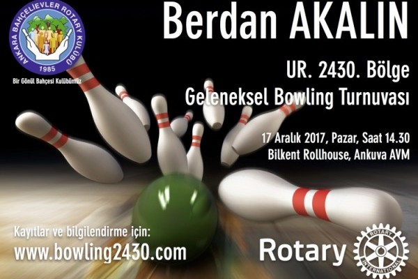 UR. 2430. Bölge 8. Berdan Akalın Bowling Turnuvası Yaklaşıyor