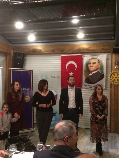 32 YILLIK ORDU ROTARY KULÜBÜNE İLK KEZ BAYAN ÜYE KAYDOLDU.