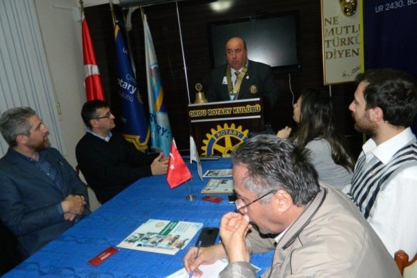 ORDU ROTARY KULÜBÜNÜN KONUŞMACI KONUĞU SN. HİKMET PALA