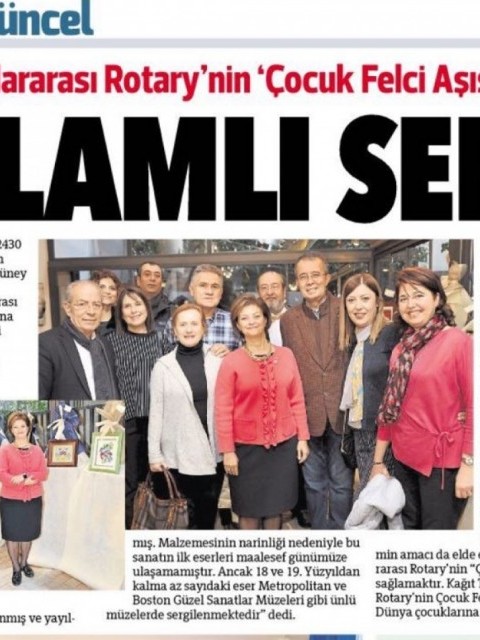 çocuk felcine destek amaçlı sergi