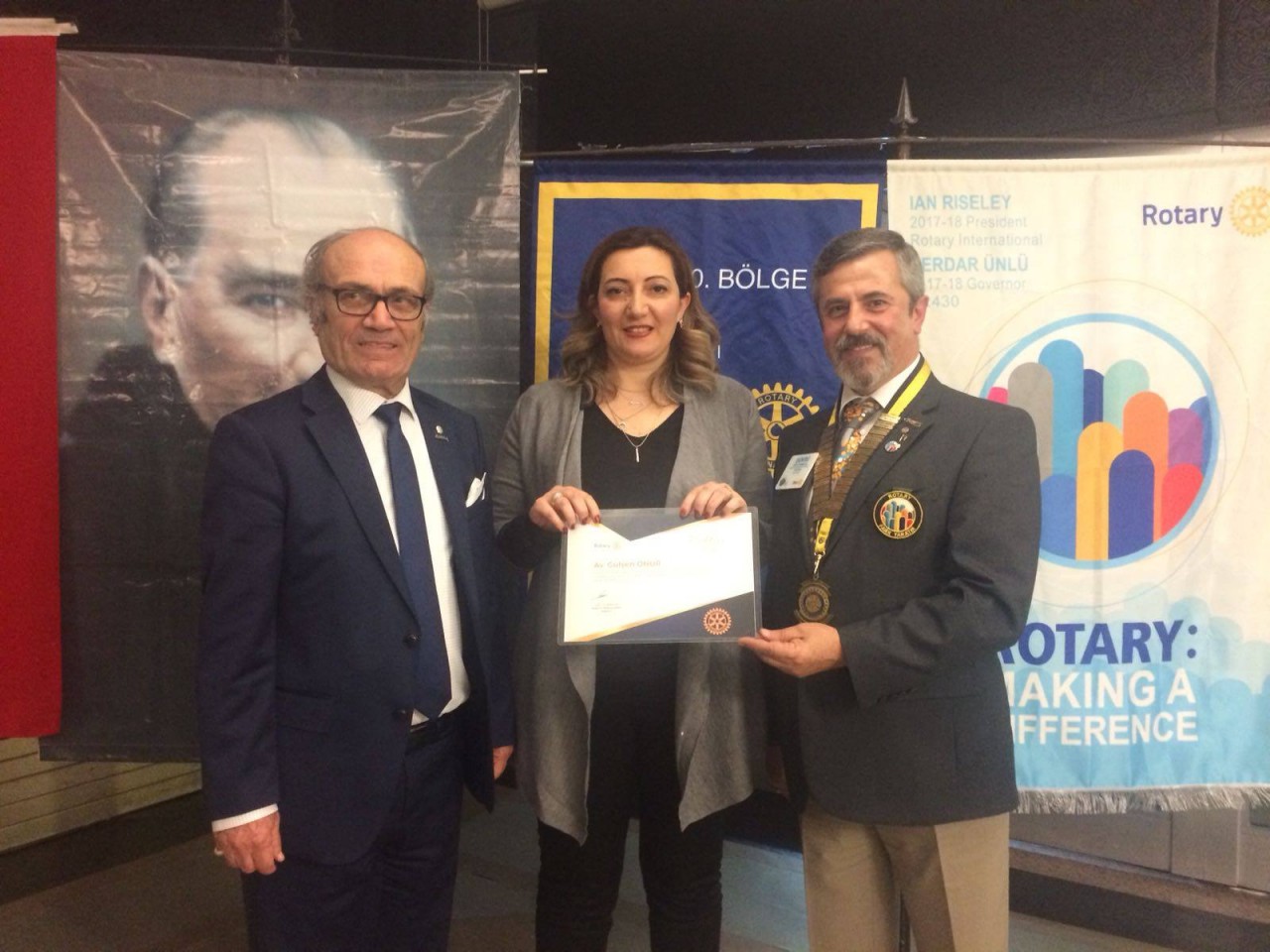 Atakum Rotary Kulübünden Hizmet Ödülü