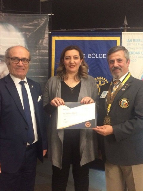 Atakum Rotary Kulübünden Hizmet Ödülü