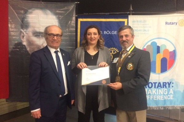 Atakum Rotary Kulübünden Hizmet Ödülü