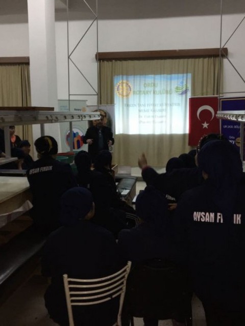 ORDU ROTARY KULÜBÜ AYSAN GIDA'DA ERKEN TANI HAYAT KURTARIR SEMİNERİ YAPTI.