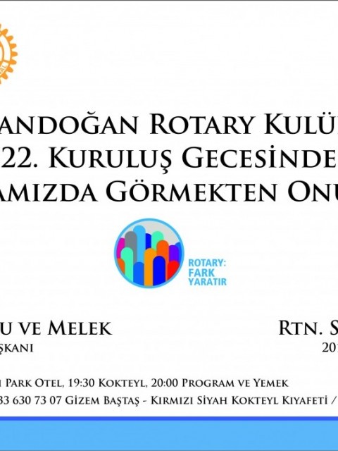 Tandoğan Rotary Kulübü Kuruluş Balosu
