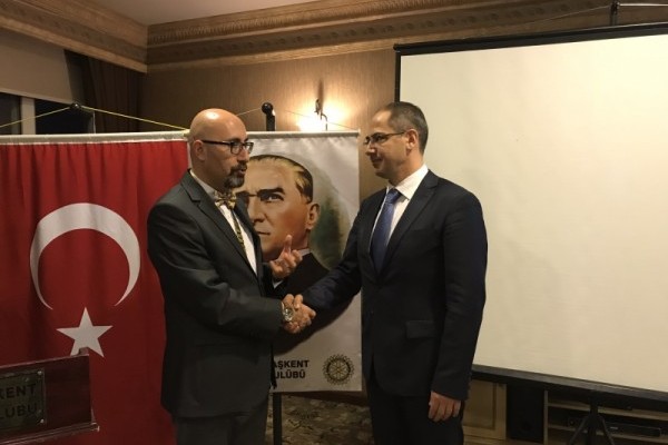 Başkent Rotary Kulübü Meslek Hizmetleri Ödülü Sn. Fatih TAN'a verildi