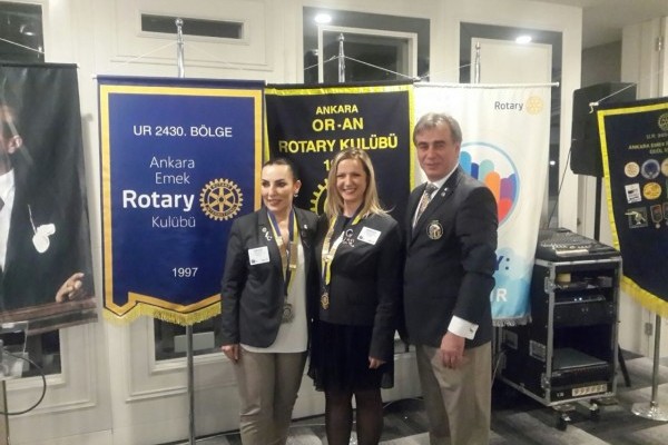 Ankara Oran Rotary Kulübü - Emek RK ev sahipliğinde ortak toplantıya katılım -  25.01.2018