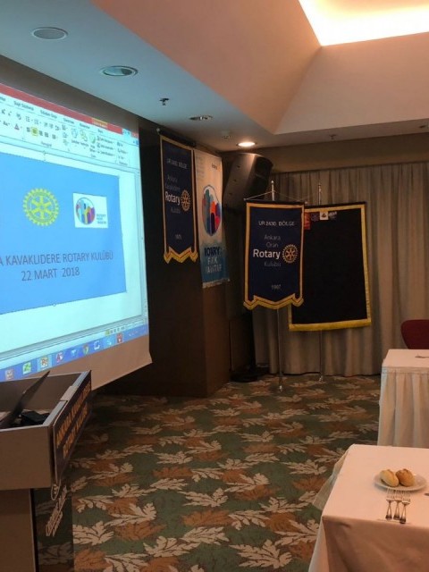 Ankara Oran Rotary Kulübü -Kavaklıdere RK ev sahipliğinde ortak toplantı- Türkiye Bilişim Derneği konuk -  22.03.2018