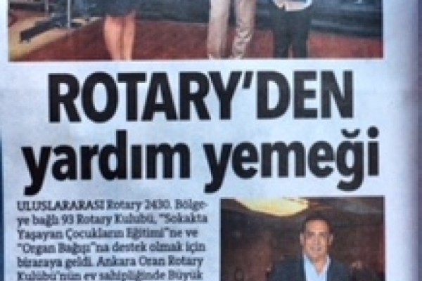 Ankara Oran Rotary Kulübü - Rotary Aile Yemeği -  14.10.2017