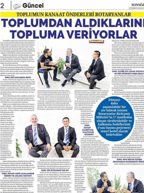 Public opinion leaders Rotarians