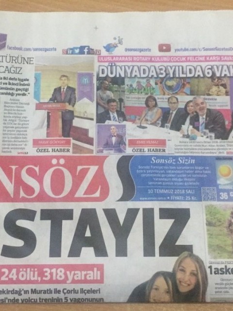 Sonsöz Newspaper "Our Press Meeting and Welcome Cocktail"