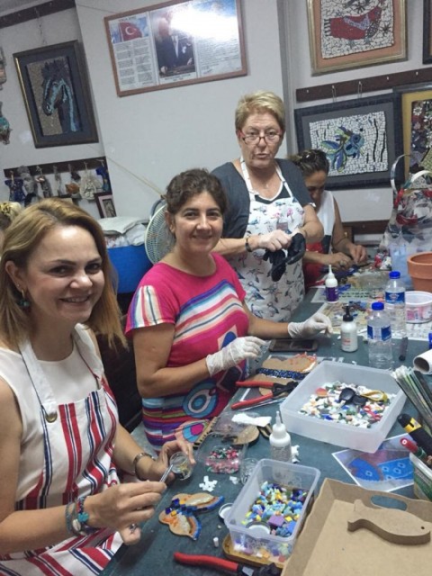 Güney Rotary Hobi Mozaik kursu