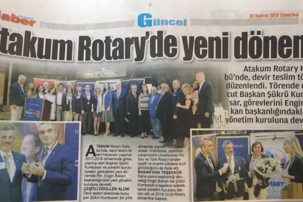 ATAKUM ROTARY YENİ DÖNEM