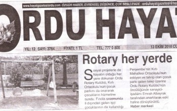 ROTARY VAKFINA BAĞIŞ