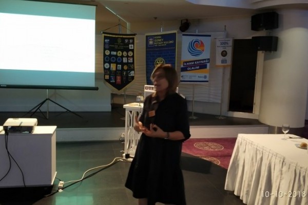 GÜNEY ROTARY, DÜNYA RUH SAĞLIĞI GÜNÜNDE KONUŞMACIMIZ GDB BANU İNANÇ OLDU.