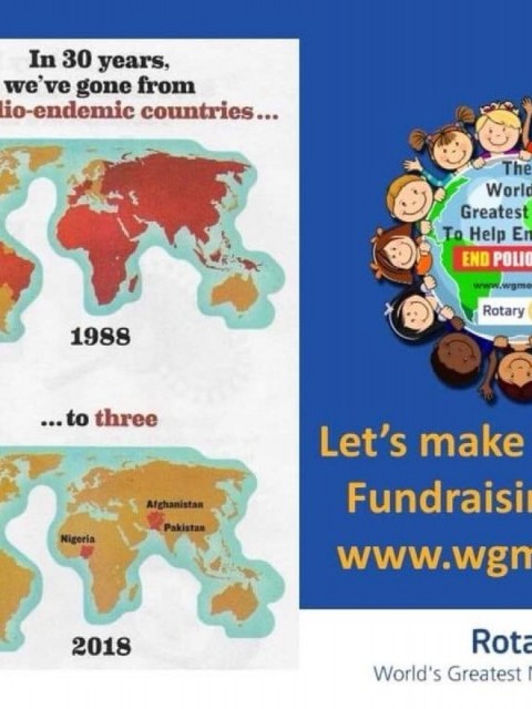 GÜNEY ROTARY, WGM; DÜNYANIN EN BÜYÜK YEMEĞİ İLE POLIO YA 200 USD BAĞIŞLADIK