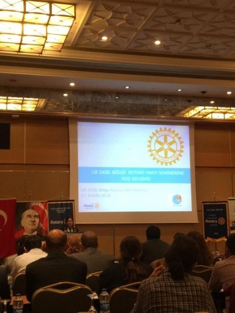 ORDU ROTARY KULÜBÜ BÖLGE VAKIF SEMİNERİNE KATILICI GÖNDERDİ.