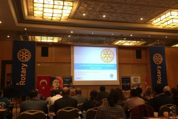 ORDU ROTARY KULÜBÜ BÖLGE VAKIF SEMİNERİNE KATILICI GÖNDERDİ.