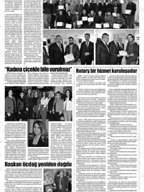 Adana Çukurova Rotary Kulübü - Basında Biz