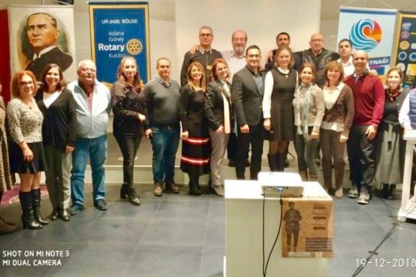 ORDU ROTARY KULÜBÜ ÜYESİ RTN. MELTEM ERBAŞ ADANA GÜNEY ROTARY KULÜBÜNÜ  ZİYARET ETTİ. 
