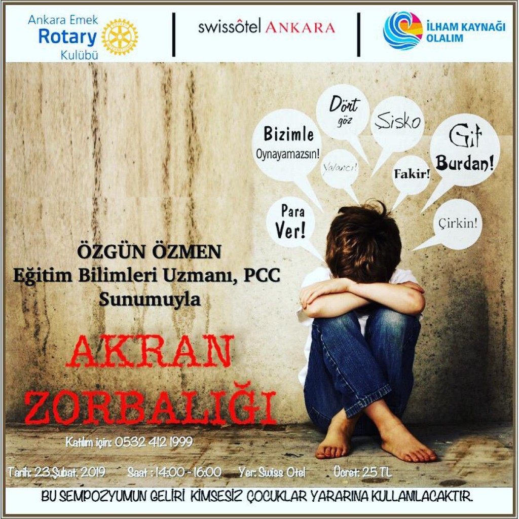 Ankara Emek Rotary Kulübü - Akran Zorbalığı Semineri, 23 Şubat 2019
