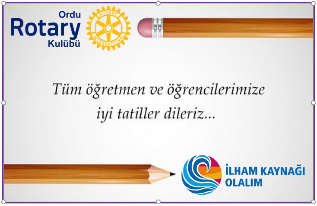 Öğrencilerimize ve Öğretmenlerimize İyi Tatiller Dileriz.